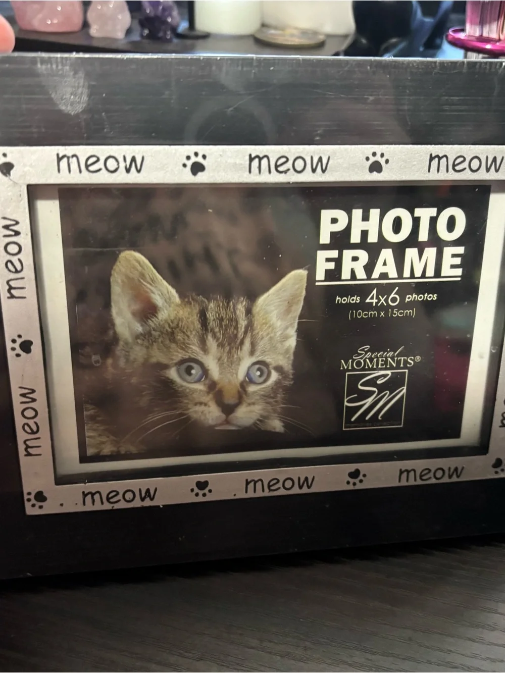 Cat picture frames x 2